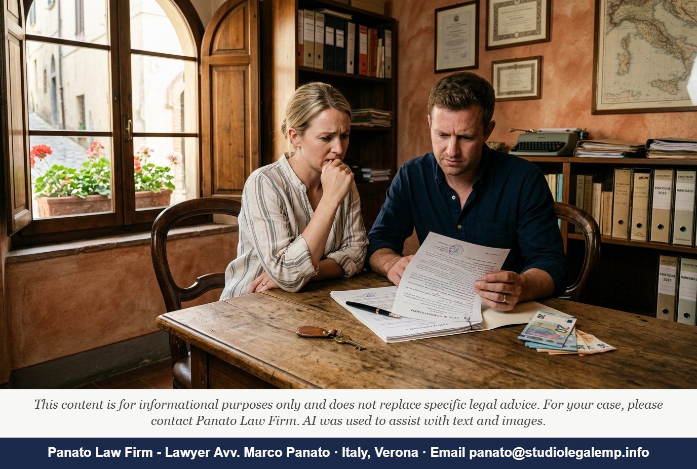 Italy Preliminary Contract Deposit Risks for Foreign Buyers - Panato Law Firm — Verona