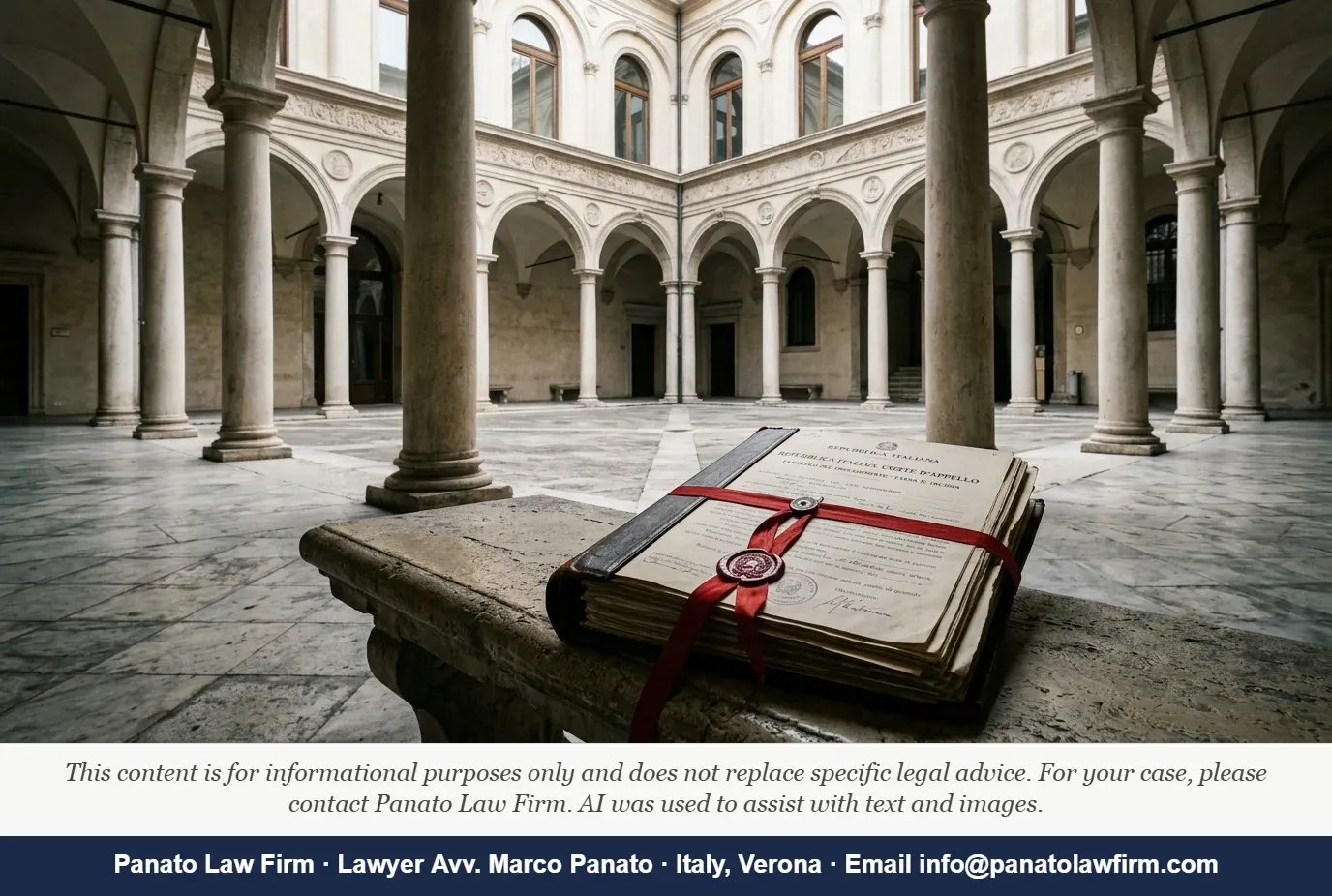 US Court Judgment in Italy: 5 Steps to Enforcement - Panato Law Firm — Verona