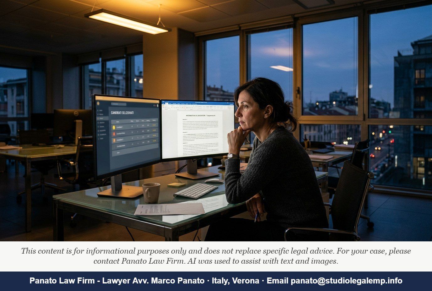 Italy AI Law Workplace: Employer Obligations 2026 - Panato Law Firm — Verona
