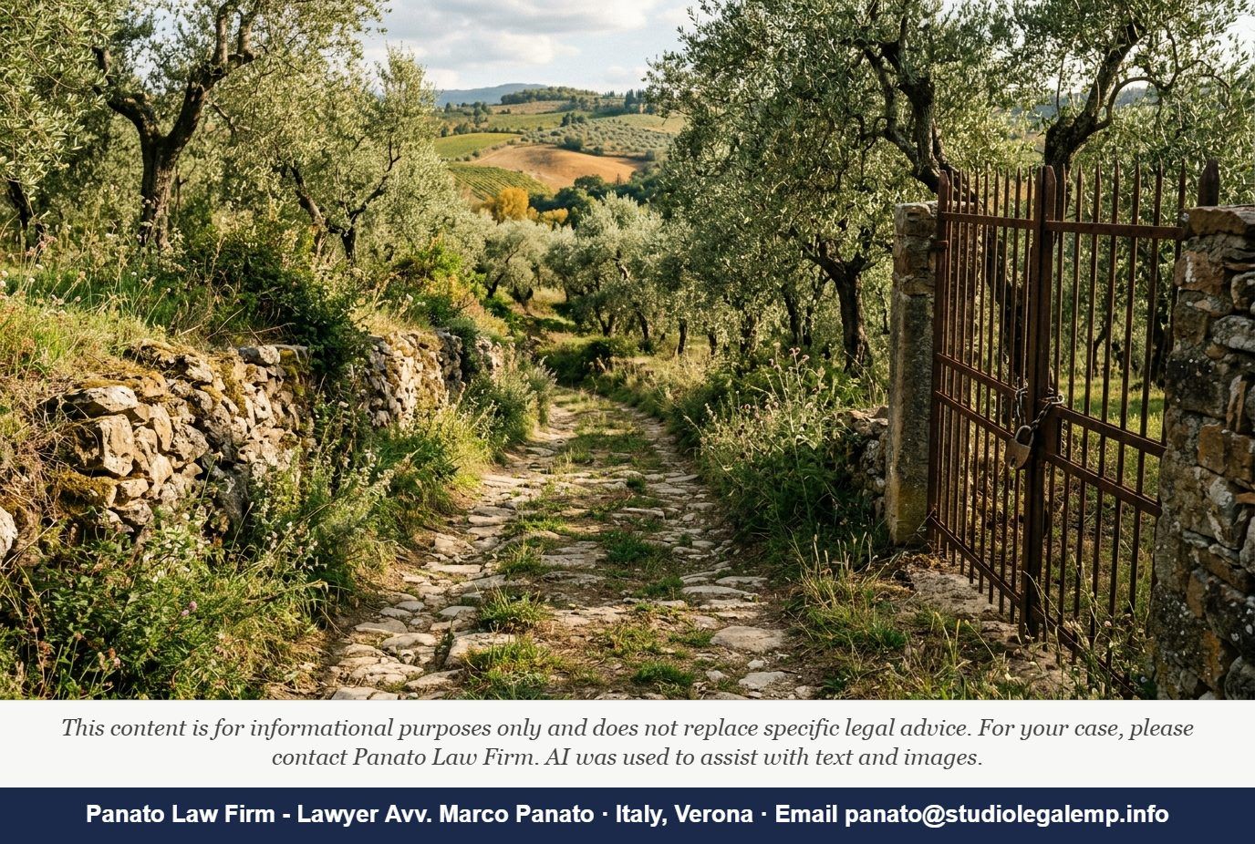 Italy Property Boundary Dispute & Easement: Rural Buyer Guide - Panato Law Firm — Verona