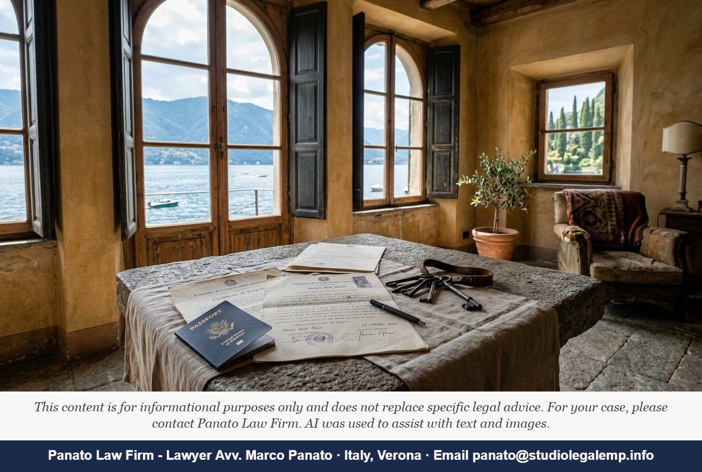 Italian Inheritance Tax Self-Assessment 2026: US Heirs' 5-Step Guide - Panato Law Firm — Verona