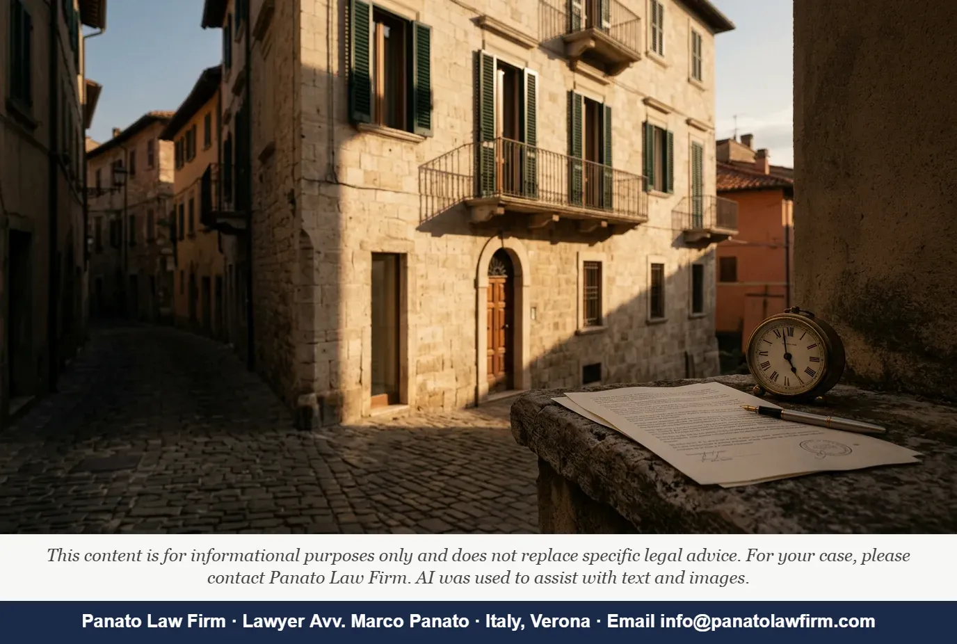 Prima Casa Tax Relief Italy Non-Resident: The 18-Month Trap - Panato Law Firm — Verona