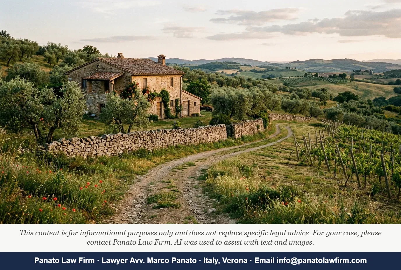 Italy Rural Property Boundary: 5 Traps US Buyers Miss - Panato Law Firm — Verona