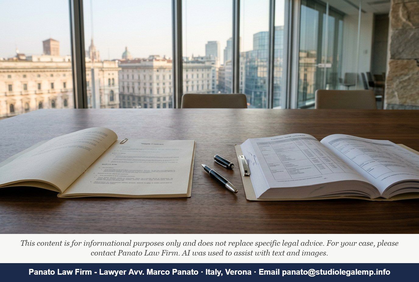 Force Majeure Italian Contract US Tariffs 2025: Arts 1463–1467 - Panato Law Firm — Verona