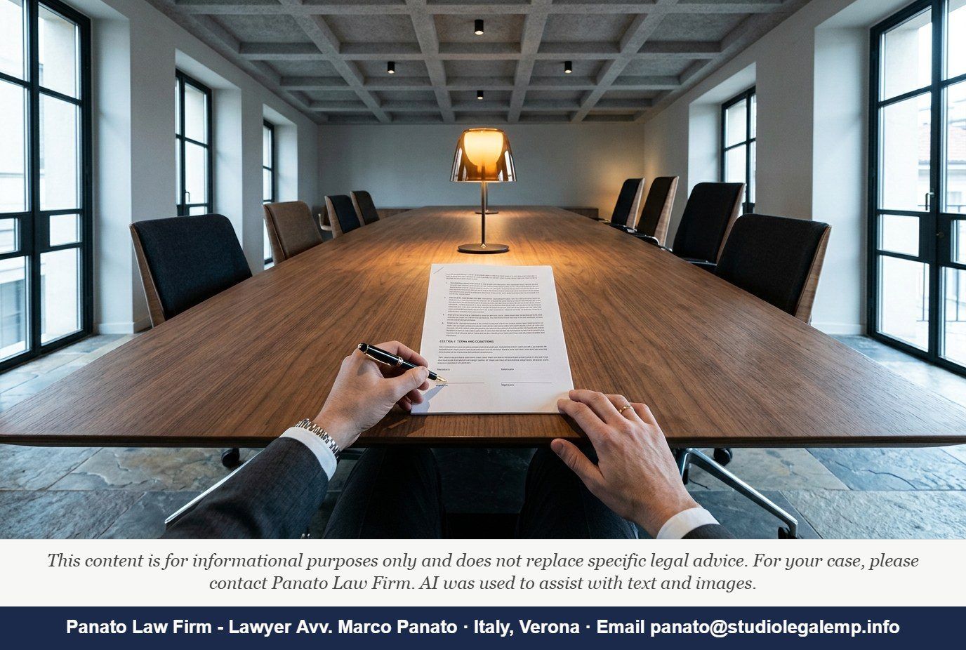 Non-Compete Clause Italy: Commercial Contract Enforceability - Panato Law Firm — Verona
