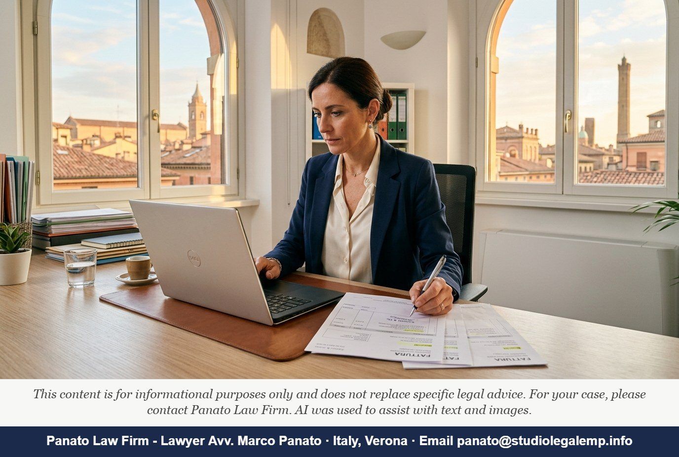 Effective Debt Collection Letter Italy Template - Panato Law Firm — Verona